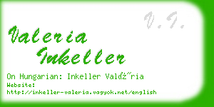 valeria inkeller business card